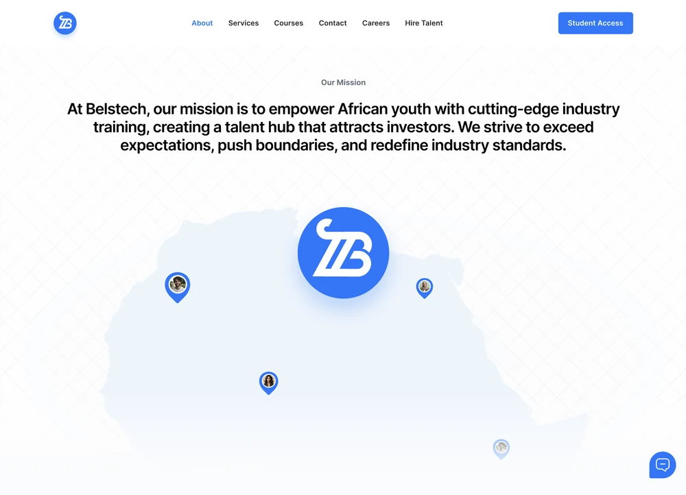 Belstech - project screen
